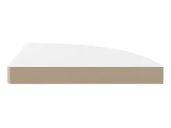 Best Prateleiras canto suspensas 4 pcs 35x35x3,8cm MDF brilh. PT798616 Branco