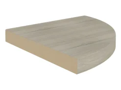 Prateleira* Prateleiras canto suspensas 4 pcs 35x35x3,8cm MDF cor carvalho PT949037 Castanho
