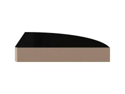 Prateleiras canto suspensas 4 pcs 25x25x3,8cm MDF brilh. PT482396^ Prateleira