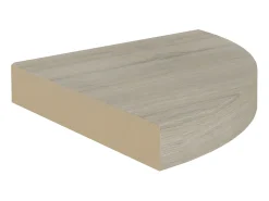 Prateleira| Prateleiras canto suspensas 4 pcs 25x25x3,8cm MDF cor carvalho PT322229 Castanho