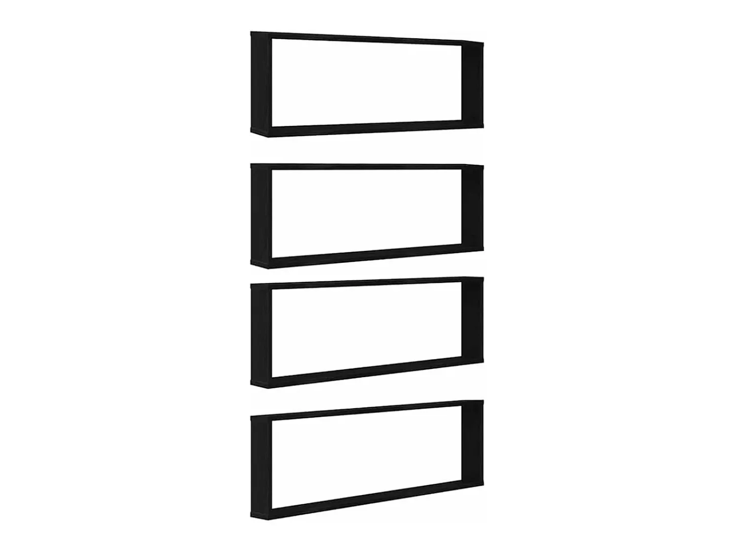 vidaxl Prateleiras cubo 4 pcs derivados de madeira carvalho^ Prateleira