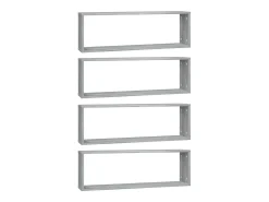 Outlet Prateleiras cubo 4 pcs derivados de madeira sonoma PT440962 Cinzento