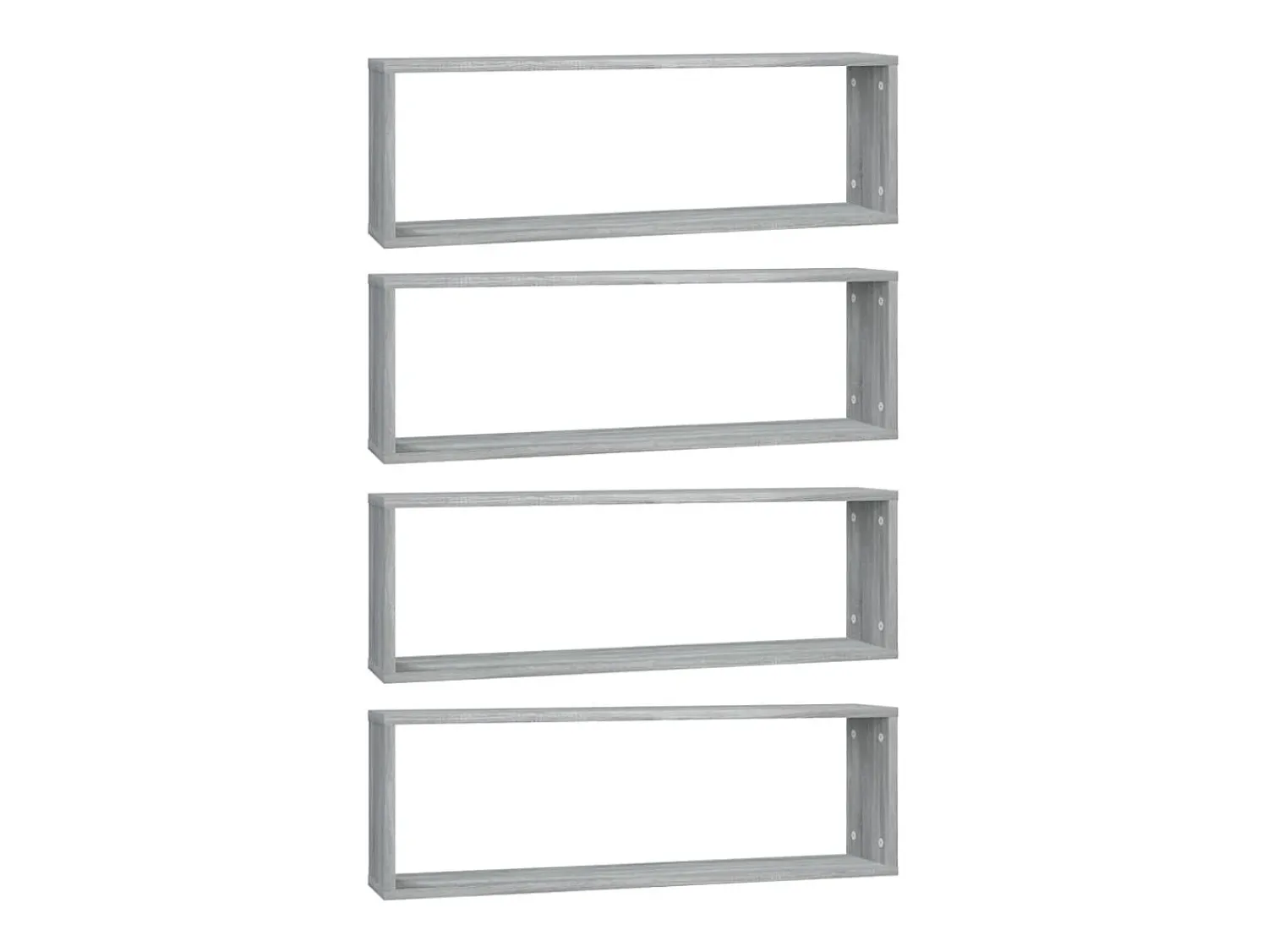 Outlet Prateleiras cubo 4 pcs derivados de madeira sonoma PT440962 Cinzento