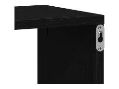 Prateleira*vidaxl Prateleiras cubo 2 pcs derivados de madeira carvalho Preto
