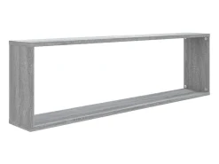 Prateleira* Prateleiras cubo 2 pcs 100x15x30 cm deriv. madeira cinza sonoma PT109513 Cinzento
