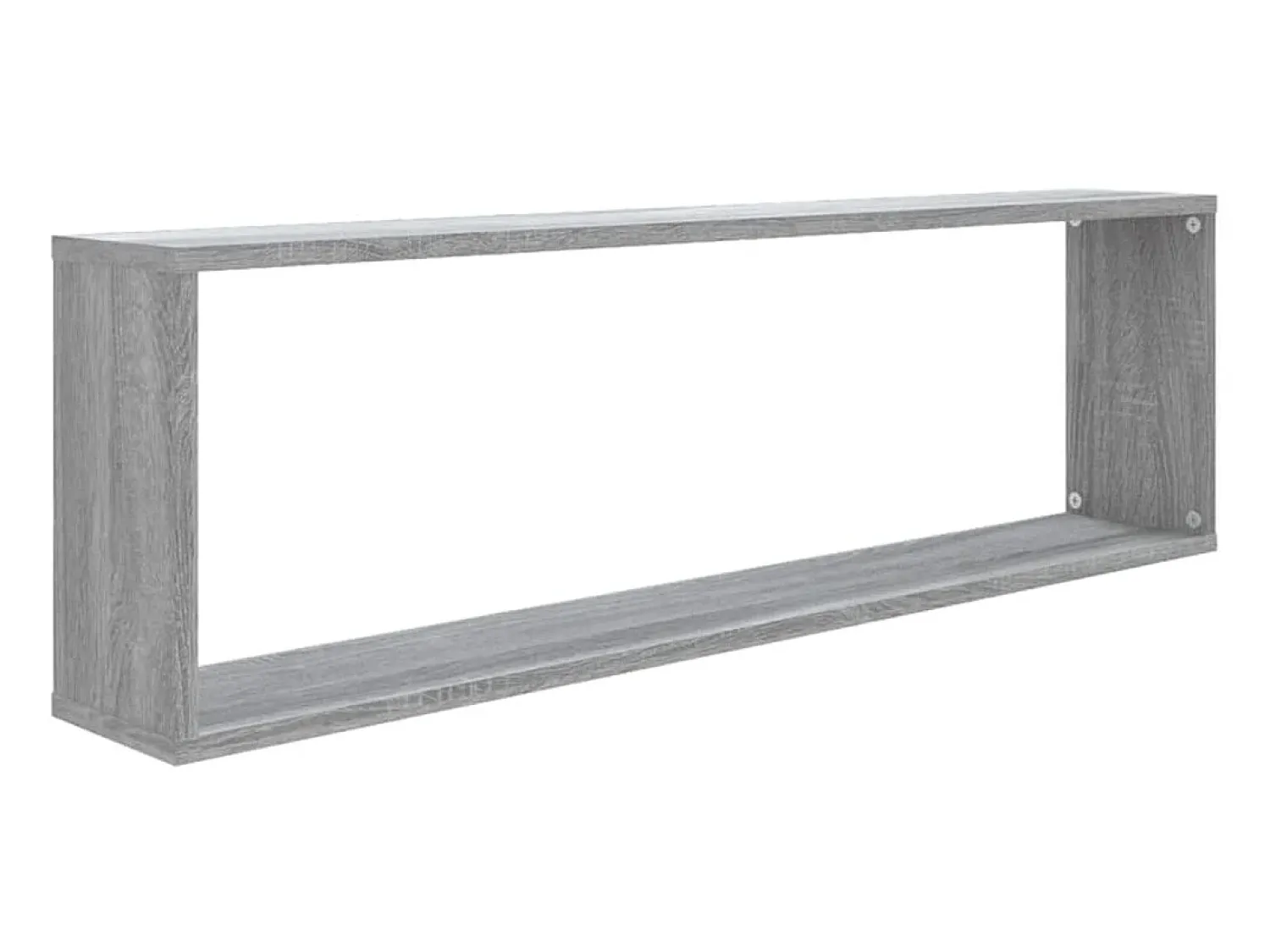Prateleira* Prateleiras cubo 2 pcs 100x15x30 cm deriv. madeira cinza sonoma PT109513 Cinzento