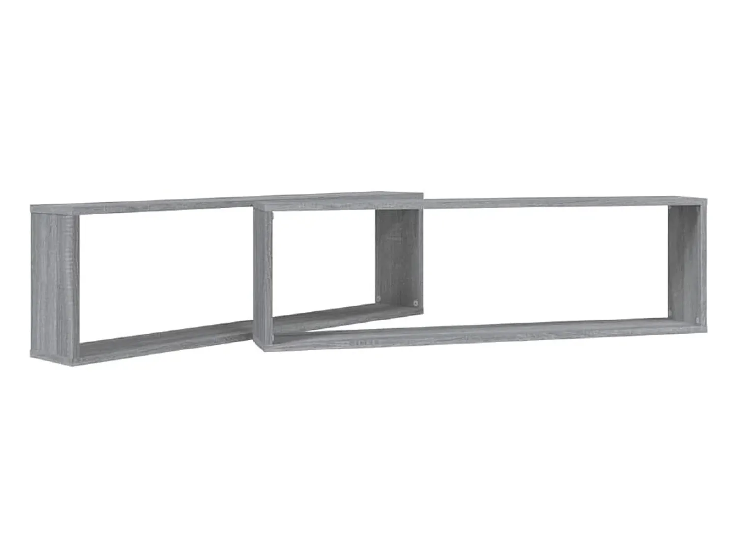 Prateleira* Prateleiras cubo 2 pcs 100x15x30 cm deriv. madeira cinza sonoma PT109513 Cinzento