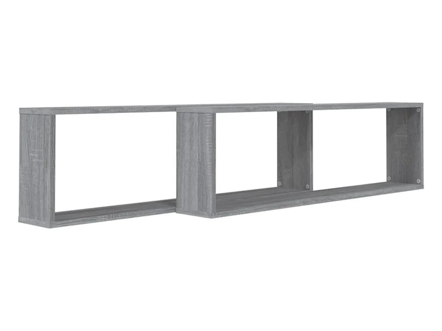 Prateleira* Prateleiras cubo 2 pcs 100x15x30 cm deriv. madeira cinza sonoma PT109513 Cinzento