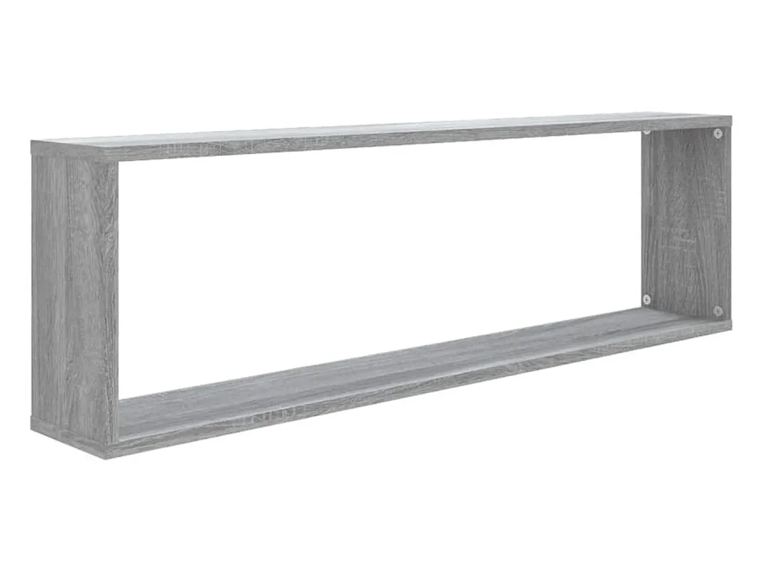 Online vidaxl Prateleiras cubo 2 pcs 100x15x30 cm deriv. madeira cinza sonoma Cinzento