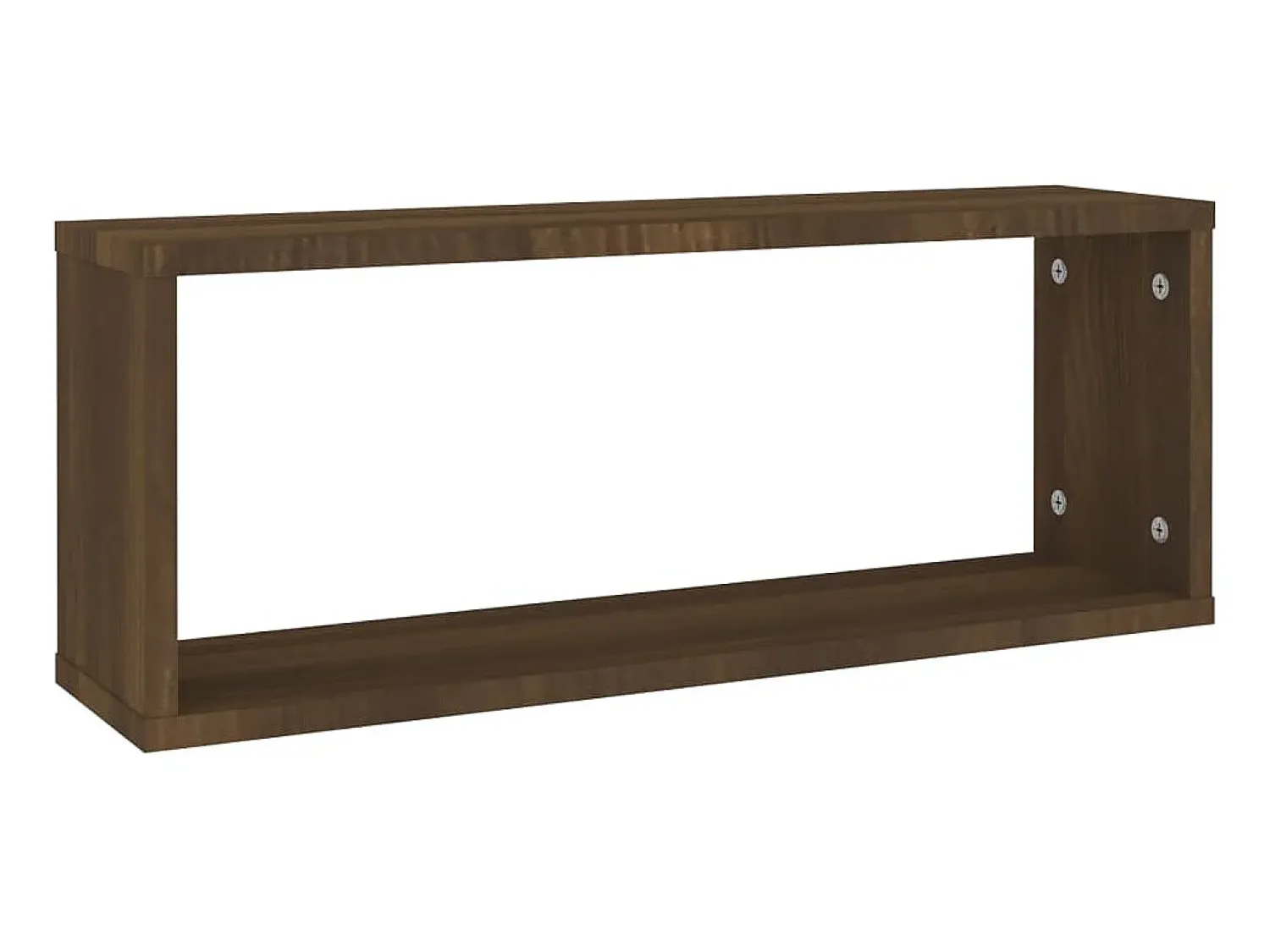 Prateleira| Prateleiras cubo parede 6 pcs deriv. madeira carvalho PT285795 Castanho