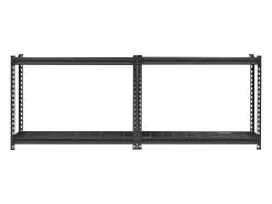Prateleira* Prateleiras de Armazenamento SucceBuy Resistentes e Ajustáveis de 4 Níveis, 1088 kg, em Aço Carbono SPCC, para Cozinhas, Garagens Preto