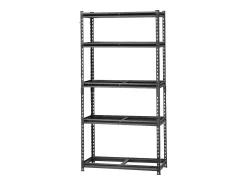 Discount Prateleiras de Armazenamento SucceBuy , Prateleira de Garagem Ajustável de 5 Níveis, Robusto 907kg Preto