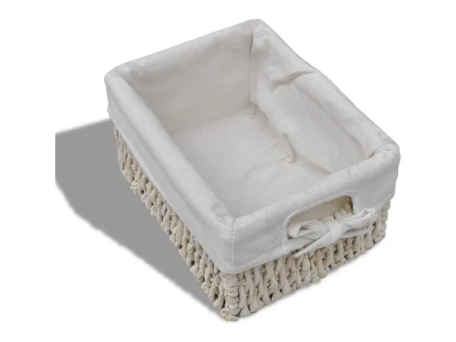 Clearance vidaxl Prateleiras de arrumação em madeira com 4 cestos, Branco