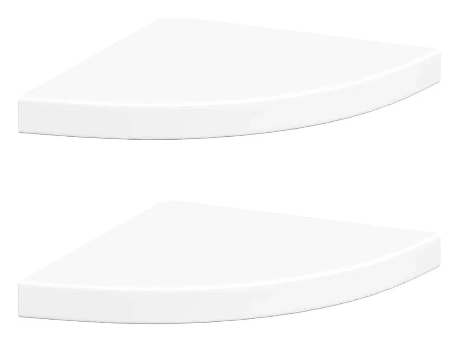 Prateleira|vidaxl Prateleiras de canto flutuantes 2 peças 35x35x3,8 cm MDF Branco