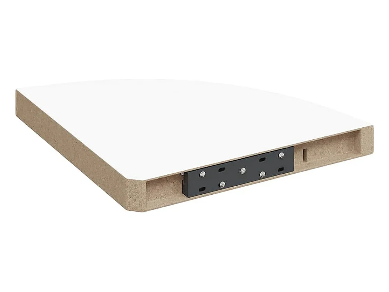 Prateleira|vidaxl Prateleiras de canto flutuantes 2 peças 35x35x3,8 cm MDF Branco