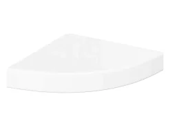 Prateleira|vidaxl Prateleiras de canto flutuantes 2 peças alto brilho 25x25x3,8 cm MDF Branco