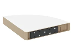 Prateleira|vidaxl Prateleiras de canto flutuantes 2 peças alto brilho 25x25x3,8 cm MDF Branco