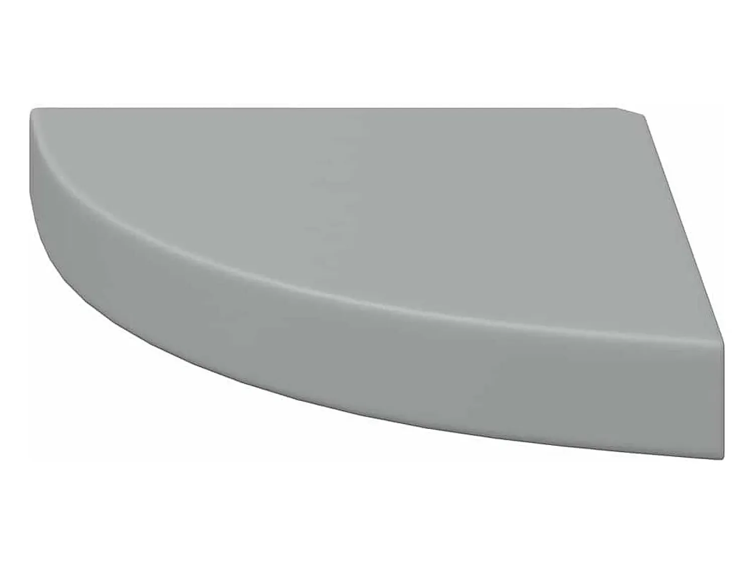 vidaxl Prateleiras de canto suspensas 4 pcs 25x25x3,8cm MDF cinza Cinzento