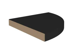 Sale Prateleiras de canto suspensas 4 pcs 35x35x3,8cm MDF PT611952 Preto