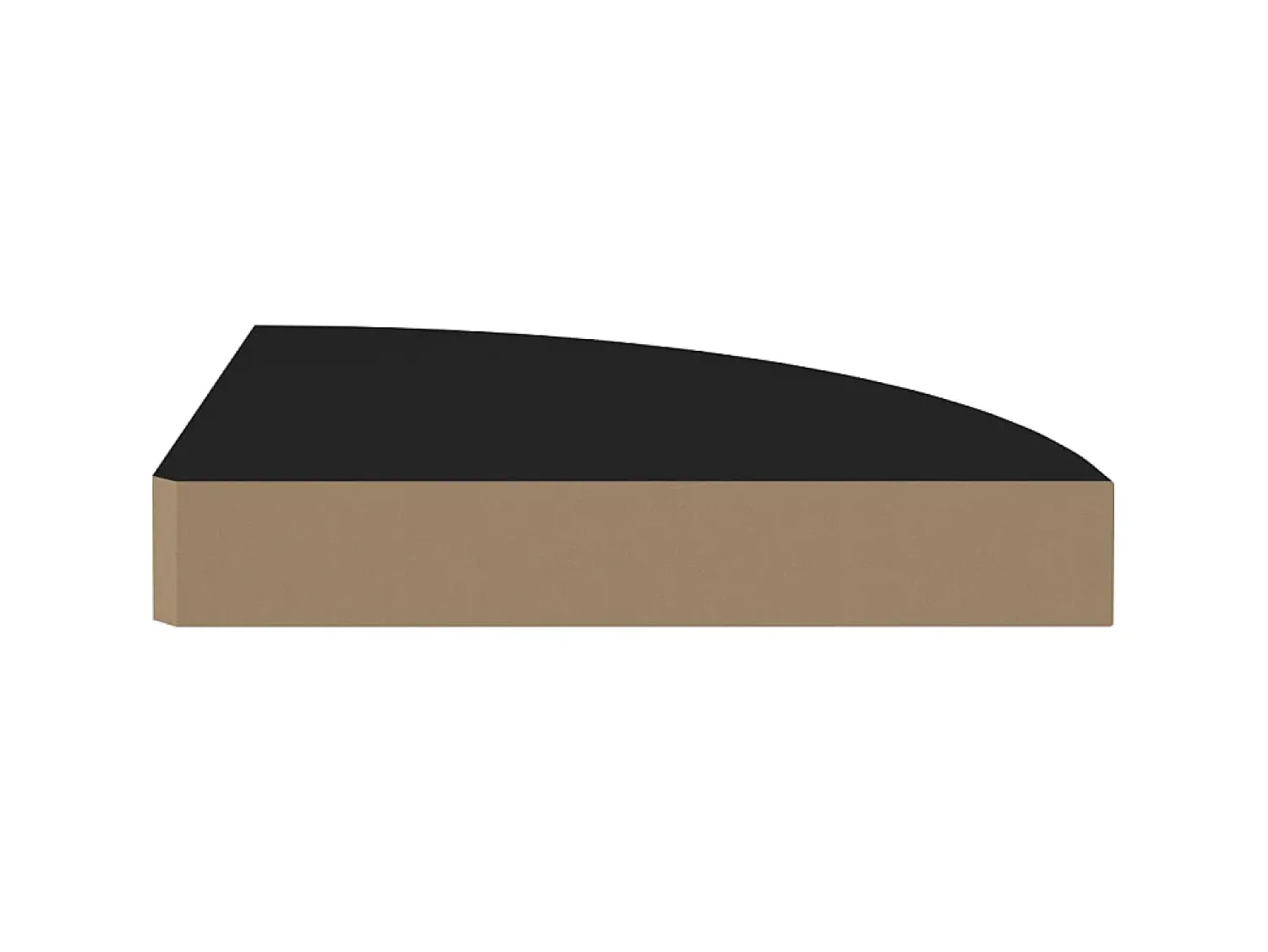 Prateleiras de canto suspensas 4 pcs 25x25x3,8cm MDF PT763238^ Prateleira