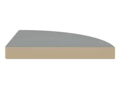 Prateleira* Prateleiras de canto suspensas 2 pcs 35x35x3,8 cm MDF cinza PT289902 Cinzento