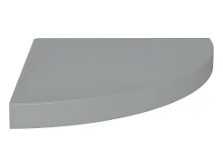 Prateleira* Prateleiras de canto suspensas 2 pcs 35x35x3,8 cm MDF cinza PT289902 Cinzento