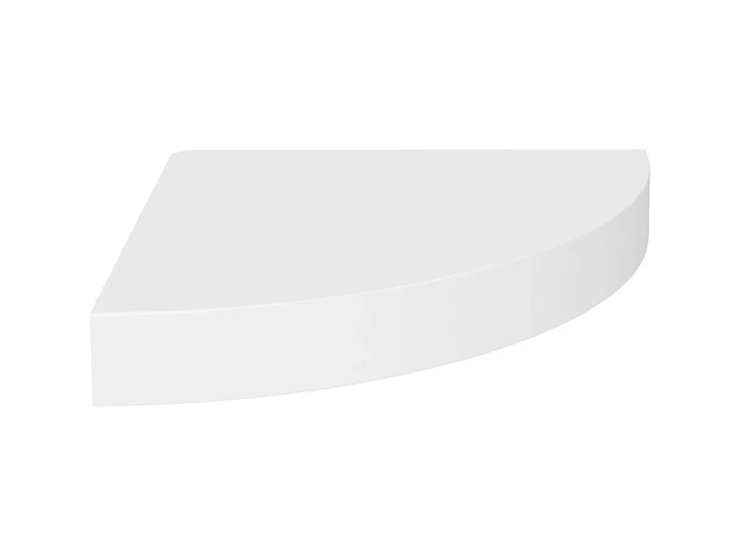 Prateleiras de canto suspensas 2 pcs 25x25x3,8cm MDF PT212198 Branco