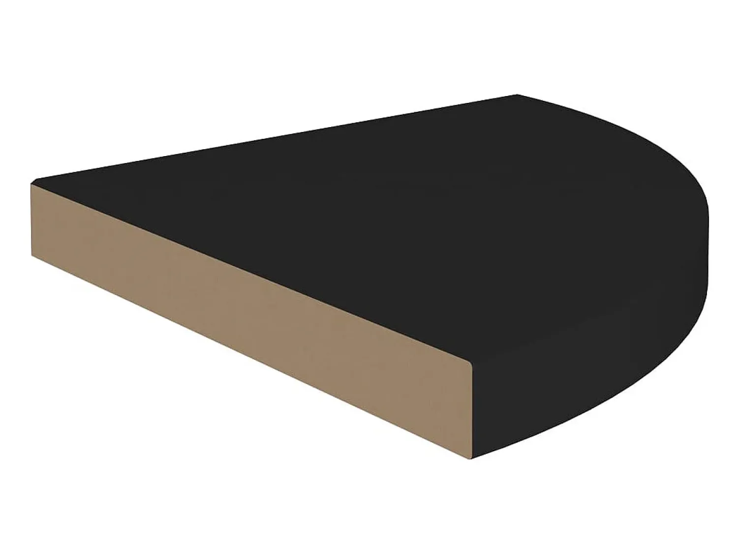 Sale vidaxl Prateleiras de canto suspensas 4 pcs 35x35x3,8cm MDF Preto