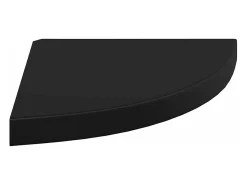 Sale vidaxl Prateleiras de canto suspensas 4 pcs 35x35x3,8cm MDF Preto