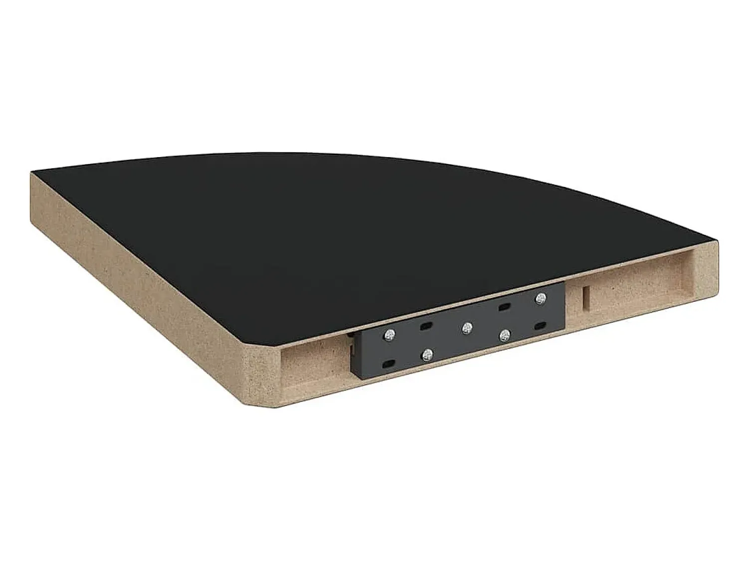 Sale vidaxl Prateleiras de canto suspensas 4 pcs 35x35x3,8cm MDF Preto