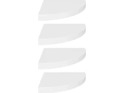 Prateleiras de canto suspensas 4 pcs 35x35x3,8 cm MDF PT372881^ Prateleira