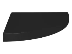 Prateleira* Prateleiras de canto suspensas 2 pcs 35x35x3,8cm MDF PT722760 Preto
