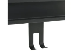 Prateleira|vidaxl Prateleiras de chuveiro aço inoxidável 304 escovado mate Preto