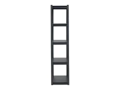 Prateleira* Prateleiras de Garagem em Metal SucceBuy Estantes de Garagem com 5 Níveis de 41 cm de Profundidade x 81 cm de Largura x 183 cm de Altura Preto