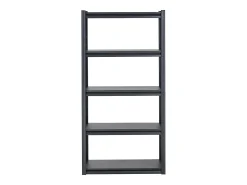 Prateleira* Prateleiras de Garagem em Metal SucceBuy Estantes de Garagem com 5 Níveis de 41 cm de Profundidade x 81 cm de Largura x 160 cm de Altura Preto