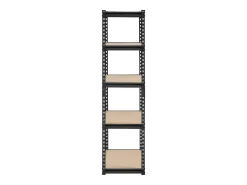Prateleiras de Garagem em Metal SucceBuy Estantes de Arrumação - Estante de Garagem com 5 Níveis, 41 cm de Profundidade x 81 cm de Largura x 160 cm de Altura^ Prateleira