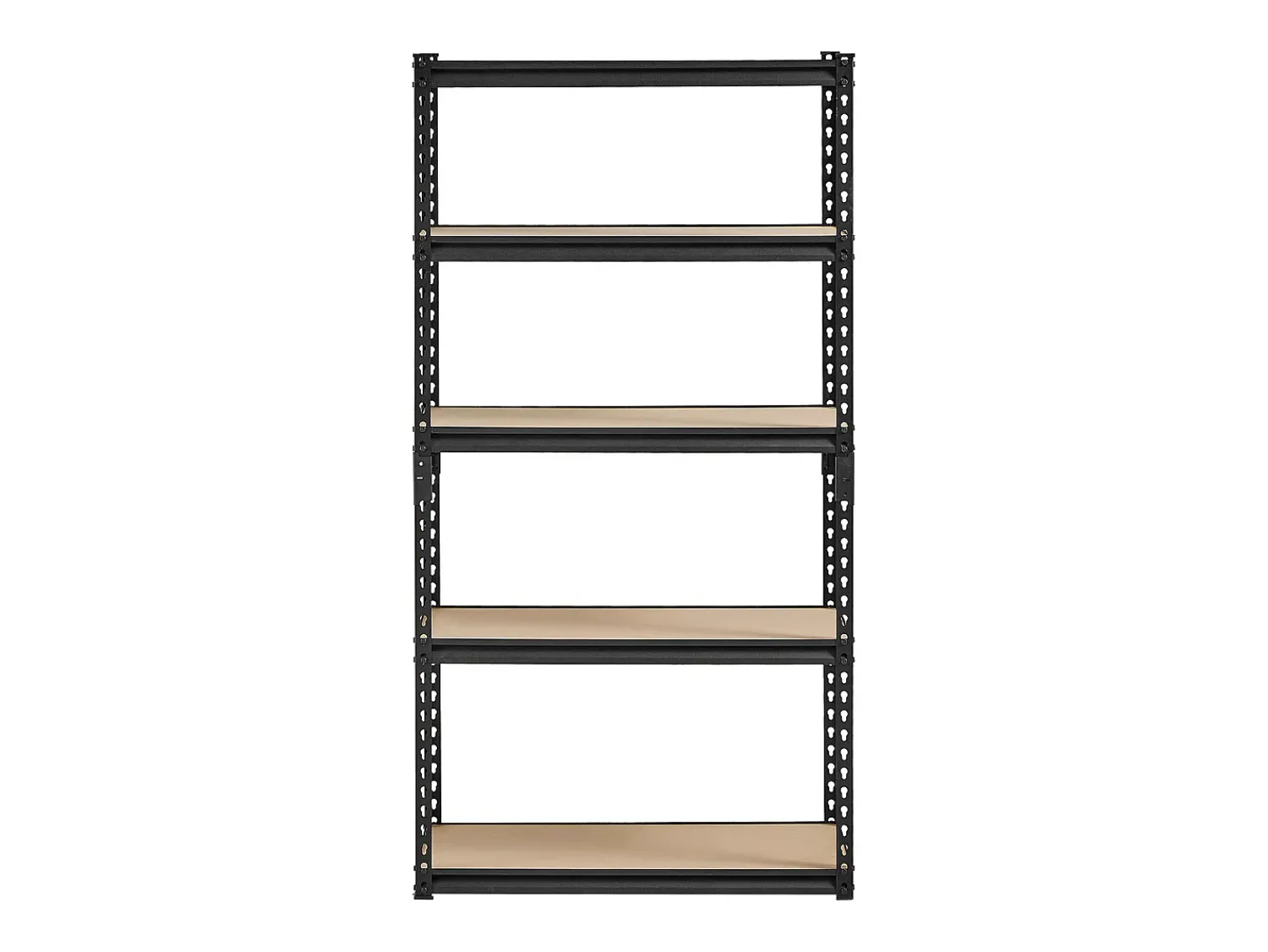 Prateleiras de Garagem em Metal SucceBuy Estantes de Arrumação - Estante de Garagem com 5 Níveis, 41 cm de Profundidade x 81 cm de Largura x 160 cm de Altura^ Prateleira