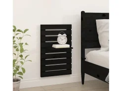 Clearance Prateleiras de montagem na parede 2 pcs pinho maciço PT433323 Preto