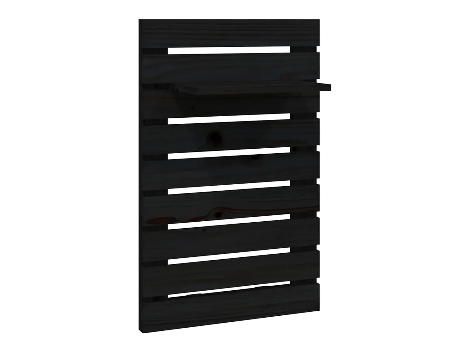 Clearance Prateleiras de montagem na parede 2 pcs pinho maciço PT433323 Preto