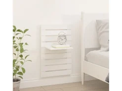 Prateleiras de montagem na parede 2 pcs pinho maciço PT448030 Branco