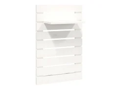 Prateleiras de montagem na parede 2 pcs pinho maciço PT448030 Branco