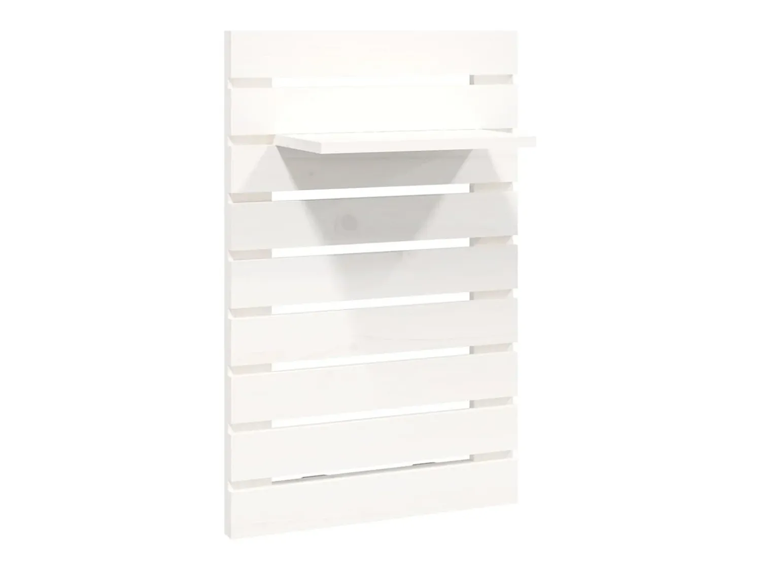 Prateleiras de montagem na parede 2 pcs pinho maciço PT448030 Branco