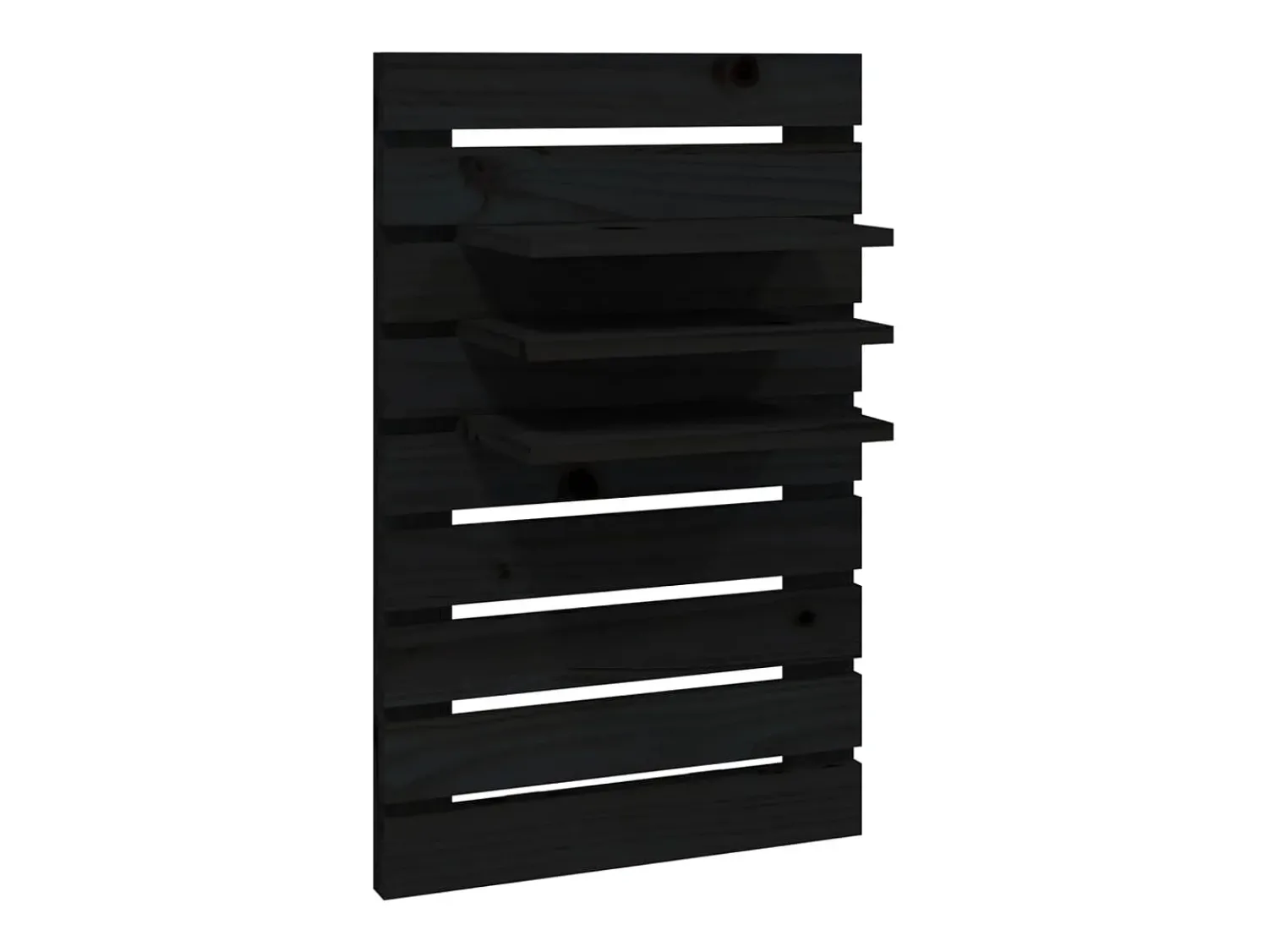 Prateleiras de montagem na parede 2 pcs pinho maciço PT875012^ Prateleira