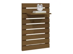 Prateleira* Prateleiras de montagem parede 2 pcs pinho maciço mel PT381139 Castanho