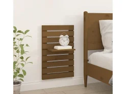 Prateleira* Prateleiras de montagem parede 2 pcs pinho maciço mel PT381139 Castanho