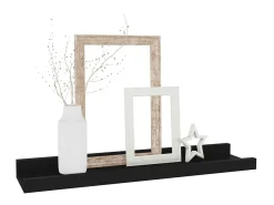 Prateleira* Prateleiras de parede 4 pcs 40x9x3 cm PT501592 Preto