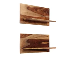 Online Prateleiras de parede 2 pcs 58x26x20cm madeira sheesham maciça PT902859 Castanho