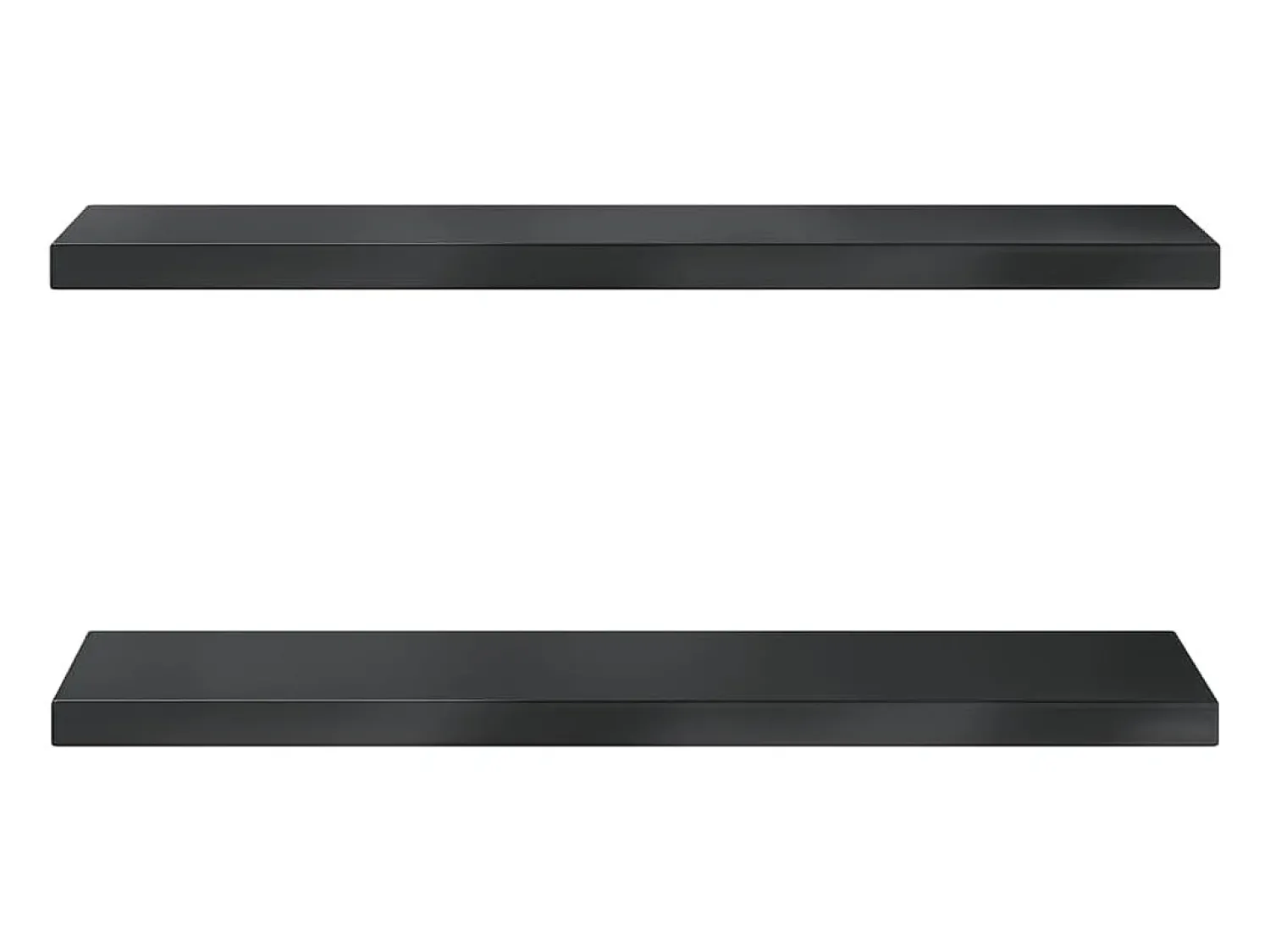 Prateleira| Prateleiras de parede 2 pcs 75x23,5x3cm aço inoxidável prateado PT471669 Preto