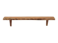 Prateleira* Prateleiras de parede 2 pcs 90x20x18cm madeira de acácia maciça PT294958 Castanho