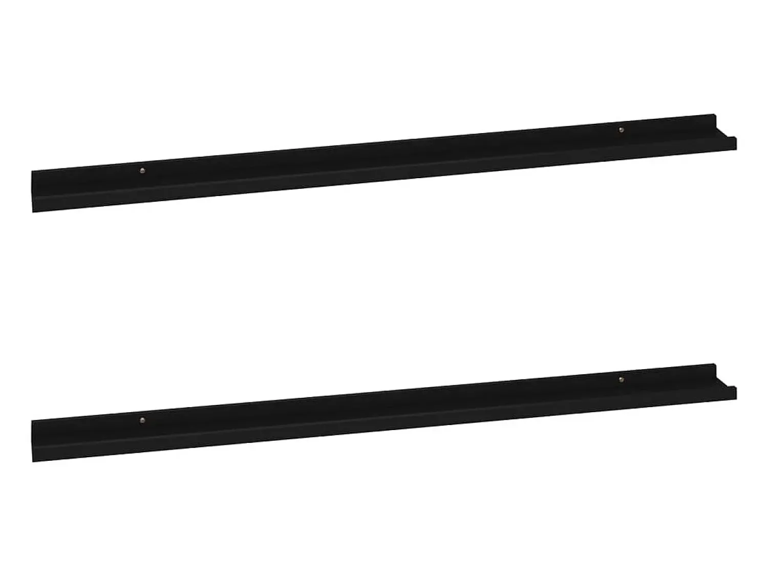 New Prateleiras de parede 2 pcs 115x9x3 cm PT295250 Preto